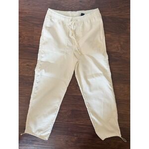Saints Studio • Unisex Cream Textured Jogger Pant Minimalist Coastal Small Beach